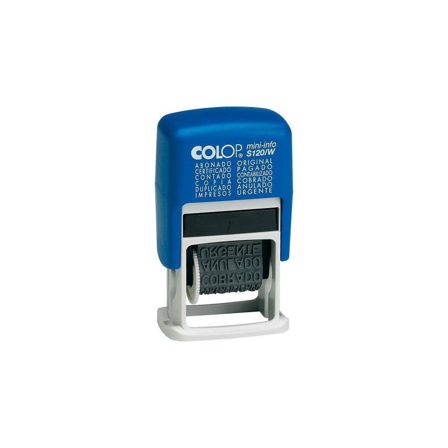 4098-SELLO DE ENTINAJE S 120/W FORMULA 4MM ESPANOL AZUL/NEGRA COLOP 104894