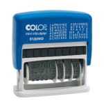 4101-SELLO DE ENTINAJE S 120/WD FORMULA/FECHA 4MM ESPANOL AZUL/NEGRA COLOP 105001