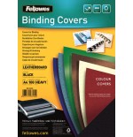 417-PACK 100 PORTADAS SIMIL PIEL A4 250 GR. NEGRO FELLOWES 5370405