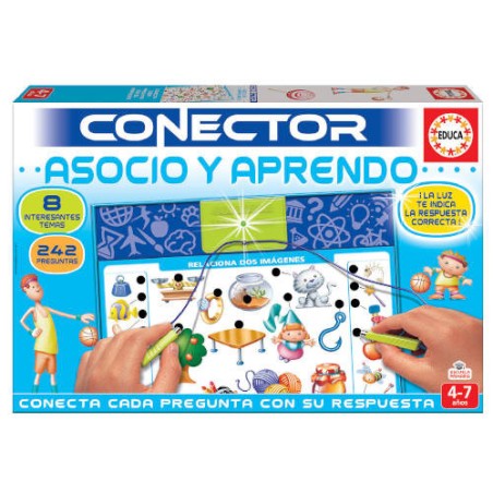 4172-JUEGO CONECTOR ASOCIO Y APRENDO DE 4-7 ANOS EDUCA BORRAS