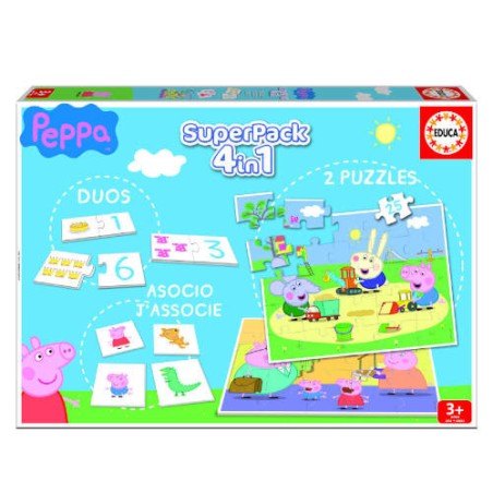 4179-JUEGO EDUCA SUPERPACK PEPPA PIG +3 ANOS EDUCA BORRAS 16229