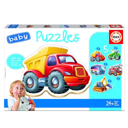 4183-BABY PUZZLE VEHICULOS +24M EDUCA BORRAS 14866
