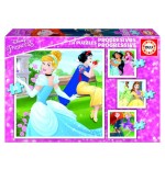 4193-PUZZLE PROGRESIVOS PRINCESAS DISNEY 12-16-20-25 DE 3-5 ANOS EDUCA BORRAS 17166