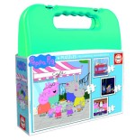 4200-MALETA PUZZLES PROGRESIVOS PEPPA PIG 6-9-12-16 DE 3-5 ANOS EDUCA BORRAS 18112
