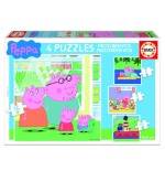 4201-PUZZLE PROGRESIVOS PEPPA PIG 6-9-12-16 DE 3-5 ANOS EDUCA BORRAS 15918