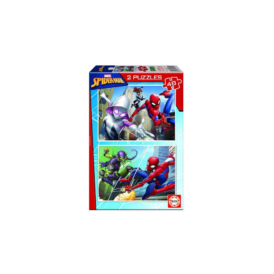 4206-PUZZLE 2x48 SPIDER-MAN DE 4-6 ANOS EDUCA BORRAS 18099
