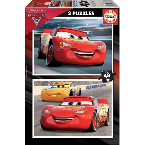 PUZZLE INFANTIL 2X48 CARS 3 DE 4-6 ANOS EDUCA BORRAS 17177
