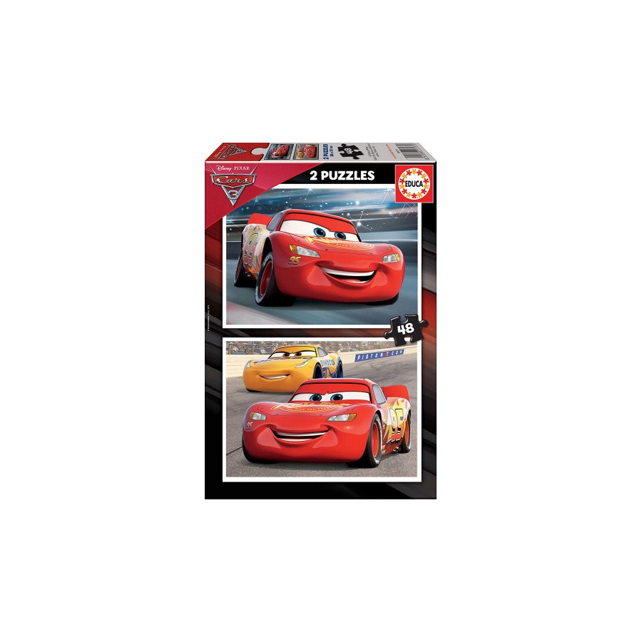 PUZZLE INFANTIL 2X48 CARS 3 DE 4-6 ANOS EDUCA BORRAS 17177