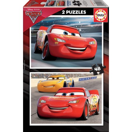 PUZZLE INFANTIL 2X48 CARS 3 DE 4-6 ANOS EDUCA BORRAS 17177