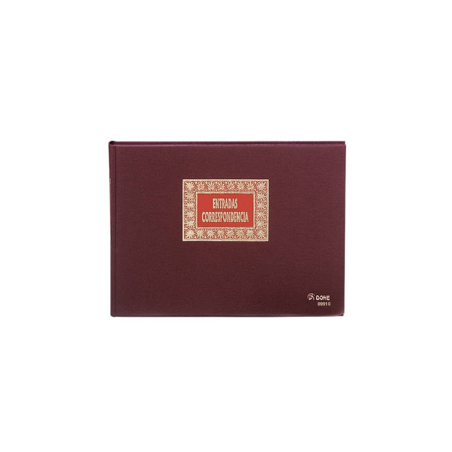 4212-LIBRO DE REGISTROS ENTRADA CORRESPONDENCIA FOLIO APAISADO 100 HOJAS DOHE 09910