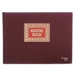 4214-LIBRO DE REGISTROS REGISTRO SOCIOS FOLIO APAISADO 100 HOJAS NUMERADAS DOHE 09914