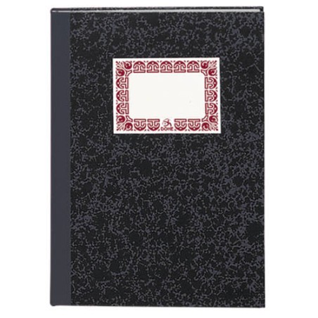 4219-CUADERNO CARTONE CONTABILIDAD CUADRICULA GRIS OSCURO FOLIO NATURAL 100 HOJAS DOHE 09956