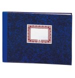4220-LIBRO DE CARTONE RAYADO HORIZONTAL AZUL FOLIO APAISADO 100 HOJAS  DOHE 09971