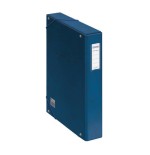 4233-CAJAS DE PROYECTOS CARTON FORRADO LOMO DE 5 CM AZUL CON ETIQUETA 245X350X50 DOHE 09728