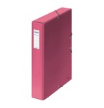 4240-CAJAS DE PROYECTOS CARTON FORRADO LOMO DE 5 CM ROSA CON ETIQUETA 245X350X50 DOHE 10362