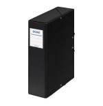 4250-CAJAS DE PROYECTOS CARTON FORRADO LOMO DE 9 CM NEGRO CON ETIQUETA 245X350X90 DOHE 09747