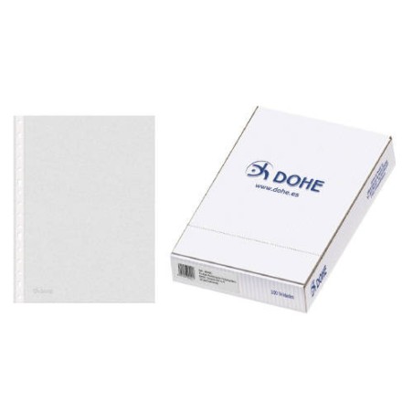 4256-CAJA 100 FUNDAS MULTITALADRO BASIC A4 235X305 DOHE 90491