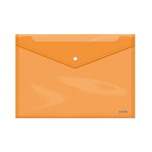 4269-SOBRES POLIPROPILENO BROCHE NARANJA FOLIO APAISADO 335X235 DOHE 91478