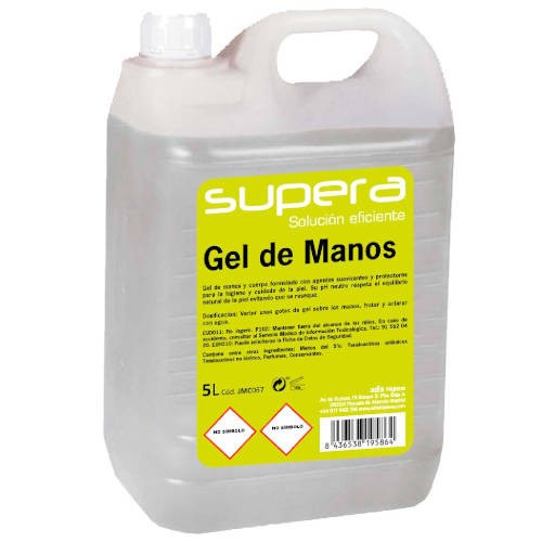 4322-GEL DE MANOS 5 LITROS SUPERA JM080