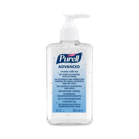 4323-BOTE DE 300 ML. GEL HIDROALCOHOLICO ADVANCE C/ BOMBA PURELL JA077