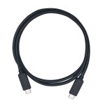 4367-QNAP USB3.1 GEN2 10G 1.0M TYPE-C TO TYPE-C CABLE cable USB 1 m 3.2 Gen 2 (3.1 Gen 2) USB C Negro