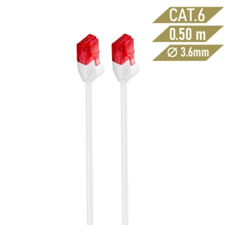 4407-Ewent IM1036 cable de red 0,5 m Cat6 U/UTP (UTP) Blanco