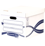 441-Fellowes 4460801 caja de almacenaje Rectangular Papel Azul, Blanco