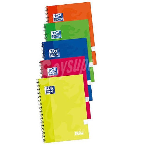 4426-CUADERNO TAPA EXTRADURA FOLIO 80 HOJAS 4X4 COLORES SURTIDOS OXFORD 400122760