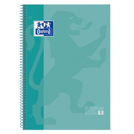 4440-Oxford Europeanbook 1 cuaderno y block A4+ 80 hojas Color menta