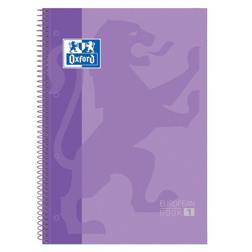 4442-Oxford Europeanbook 1 cuaderno y block A4 80 hojas Purpura