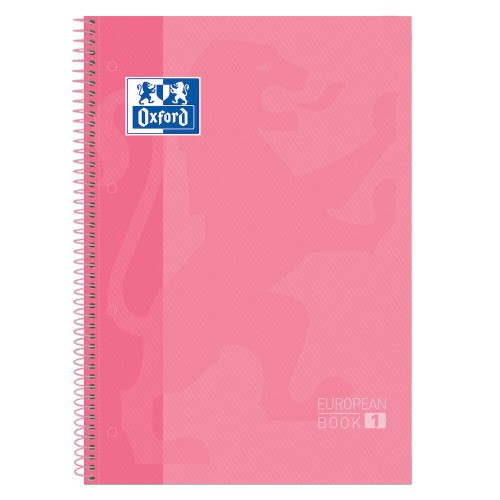 4444-Oxford Europeanbook 1 cuaderno y block A4+ 80 hojas Rosa