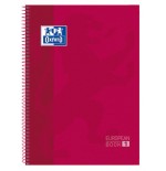 4446-CUADERNO EUROPEANBOOK 1 TAPA EXTRADURA A4+ 80 HOJAS 5X5 COLOR ROJO OXFORD 100430198