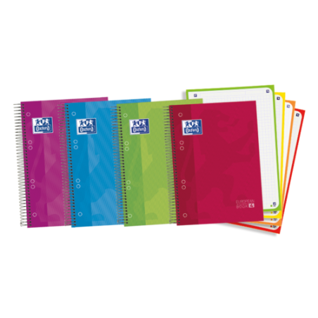 4450-Oxford Europeanbook 4 cuaderno y block A5 120 hojas Colores surtidos