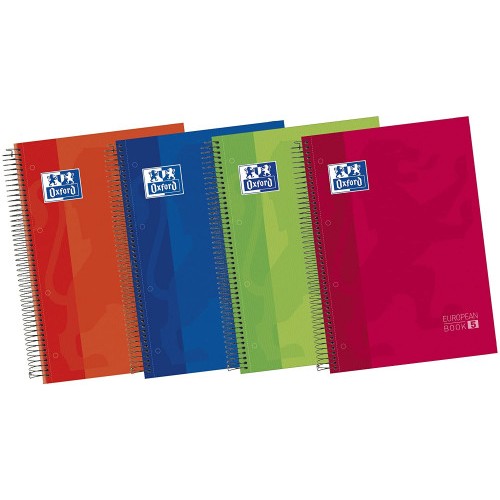 4452-CUADERNO EUROPEANBOOK 5 TAPA EXTRADURA A4+ 120 HOJAS 5X5 COLORES VIVOS 50% HOJAS GRATIS OXFORD 100430279