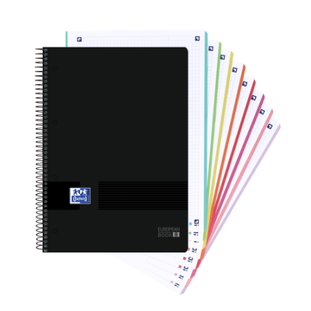 4457-Oxford 400088489 cuaderno y block 160 hojas Negro