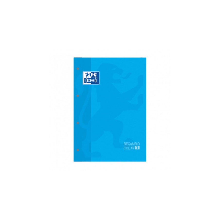 BLOC ENCOLADO COLOR 1 TAPA BLANDA A4+ 80 HOJAS 5X5 COLOR TURQUESA OXFORD 400123679