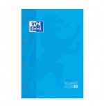 BLOC ENCOLADO COLOR 1 TAPA BLANDA A4+ 80 HOJAS 5X5 COLOR TURQUESA OXFORD 400123679