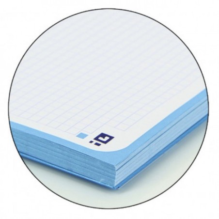 BLOC ENCOLADO COLOR 1 TAPA BLANDA A4+ 80 HOJAS 5X5 COLOR TURQUESA OXFORD 400123679