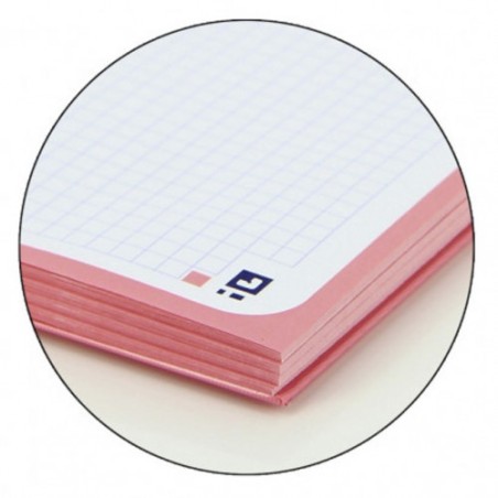 4468-BLOC ENCOLADO COLOR 1 TAPA BLANDA A4+ 80 HOJAS 5X5 COLOR ROSA CHICLE  OXFORD 400123681