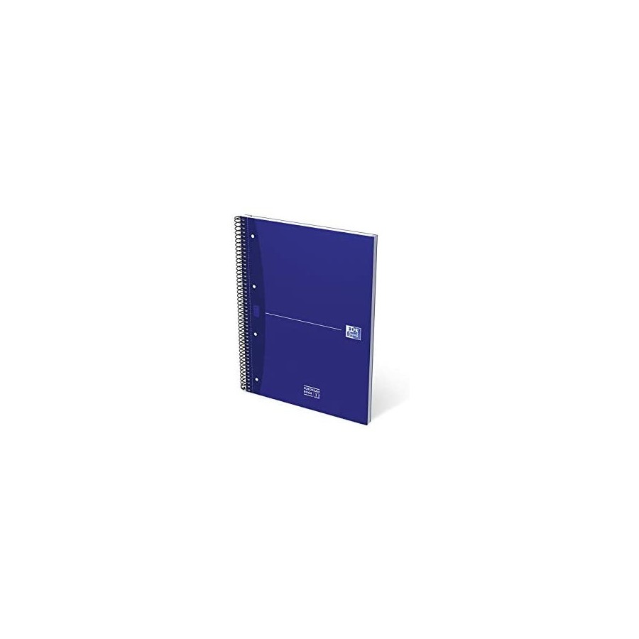 4476-CUADERNO EUROPEANBOOK 1 TAPA EXTRADURA A4+ 80 HOJAS 5X5 COLOR AZUL ESSENTIALS OXFORD 100430421