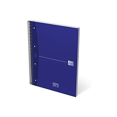 4476-CUADERNO EUROPEANBOOK 1 TAPA EXTRADURA A4+ 80 HOJAS 5X5 COLOR AZUL ESSENTIALS OXFORD 100430421