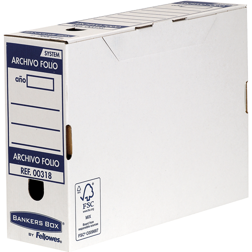 448-CAJA DE ARCHIVO DEFINITIVO FOLIO 100MM AZUL BANKERS BOX 0031802