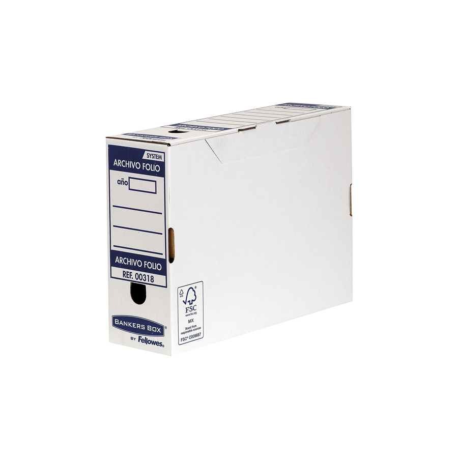 448-CAJA DE ARCHIVO DEFINITIVO FOLIO 100MM AZUL BANKERS BOX 0031802