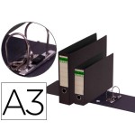 4484-ARCHIVADOR PALANCA CARTON COMPACTO A3 APAISADO ANCHO COLOR NEGRO ELBA 100202079