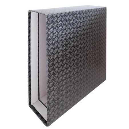 4510-CAJETIN ARCHIVADOR PALANCA Y CARPETA DE ANILLAS FOLIO ANCHO COLOR NEGRO ELBA 100580161