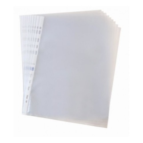 4515-CAJA 100 FUNDAS MULTITALADRO POLIPROPILENO STANDARD FOLIO COLOR CRISTAL ELBA 400005366