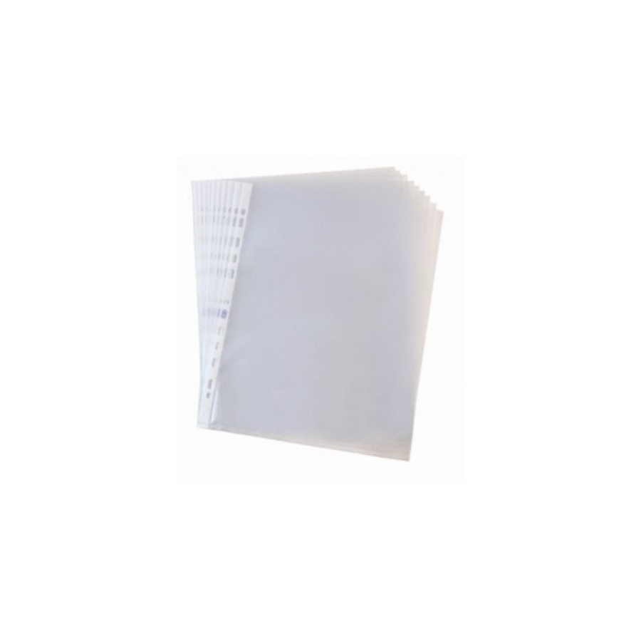 4515-CAJA 100 FUNDAS MULTITALADRO POLIPROPILENO STANDARD FOLIO COLOR CRISTAL ELBA 400005366