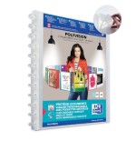 4524-CARPETA DE FUNDAS INTERCAMBIABLES PERSONALIZABLES POLYVISION A4+ 20 FUNDAS COLOR TRANSPARENTE OXFORD 100205600