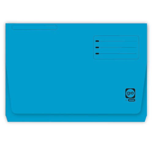 4530-SUBCARPETA CON BOLSA Y SOLAPA INTENSAS 320 GRS FOLIO COLOR AZUL GIO 400040682