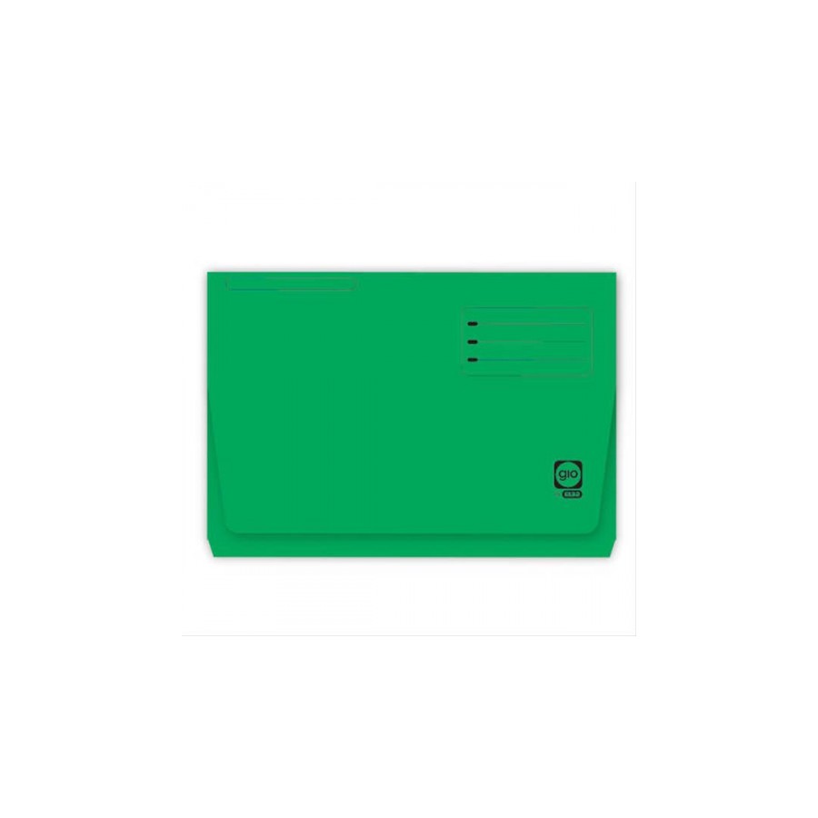 4531-SUBCARPETA CON BOLSA Y SOLAPA INTENSAS 320 GRS FOLIO COLOR VERDE GIO 400040685